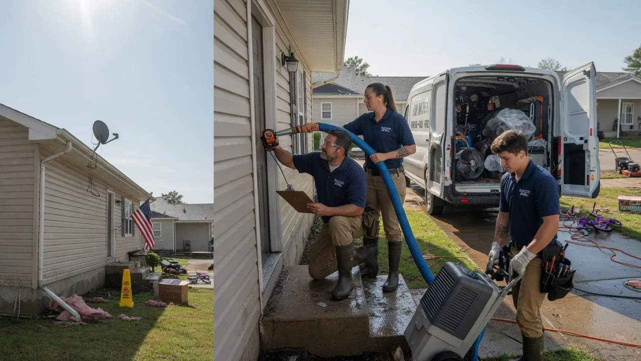 Ceiling Water Damage Restoration in Huntingburg, IN near me